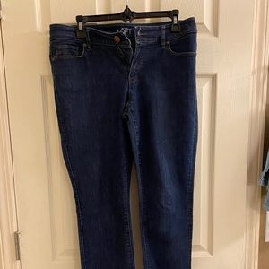 LOFT curvy straight jeans
